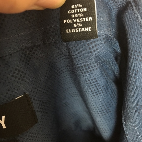 DKNY Mens Blue Slim-Stretch Shirt. Sz. M - Picture 9 of 9